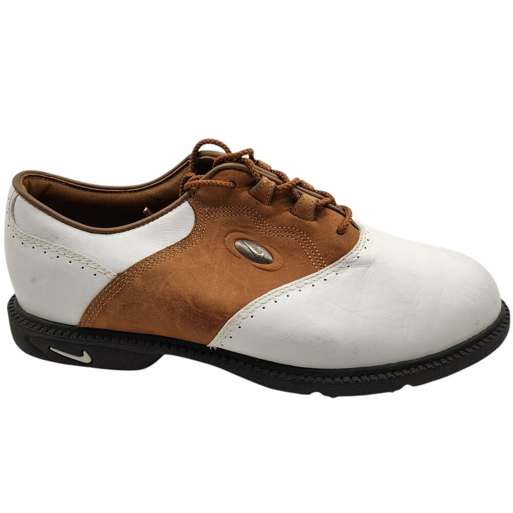 Vintage 90s Nike Air Brassie Leather Saddle Golf Shoes 192047-121 Women's 7 EUC